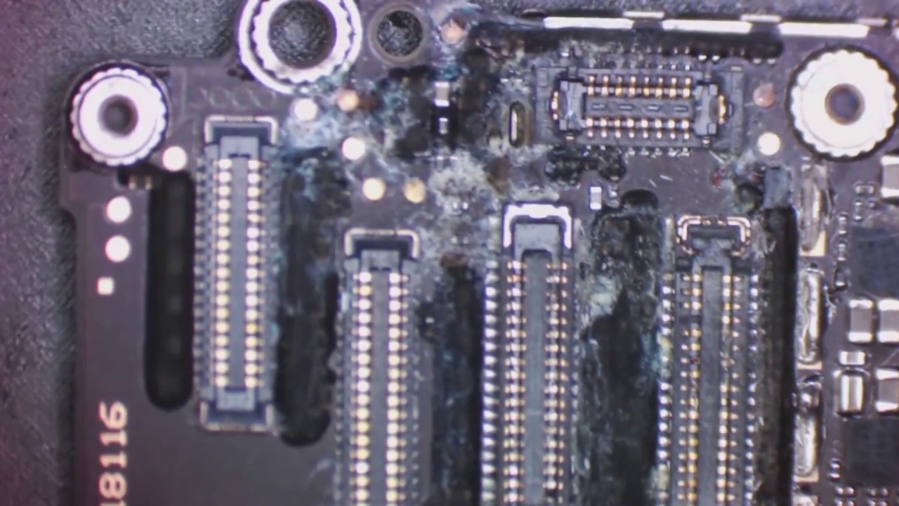 Iphone motherboard liquid damage
